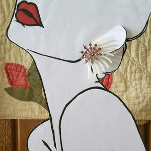 Vintage rhinestone starburst fan clip on earrings